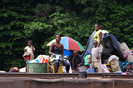 Voyage sur ponton